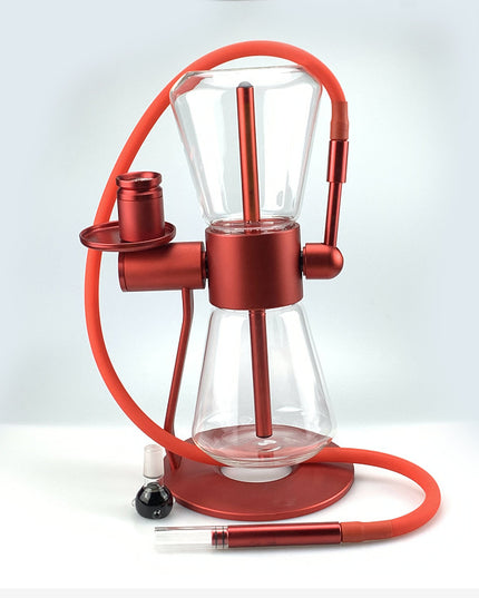 Hourglass Type Rotary Gravity Hookah