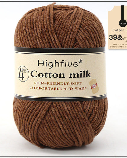 Milk Cotton Wool For Knitting Baby Crochet Yarn Wea