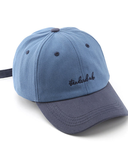 Hat Korean Style Japanese Style Women's Color Matching Washed Denim