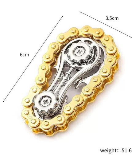 Big And Small Gear Chain Fingertip Gyro Decompression Toy