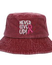 Washed Bucket Hat Wine Red / Free Size