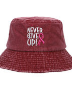 Washed Bucket Hat Wine Red