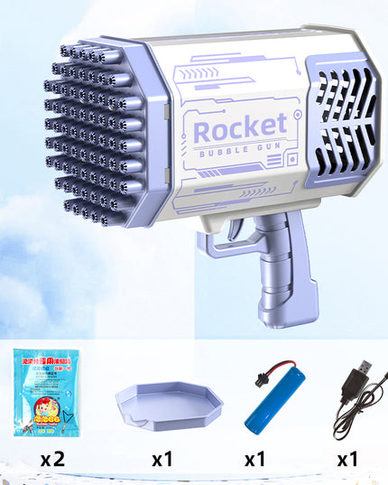 Soap Bubble Gun Machine with 69 Holes