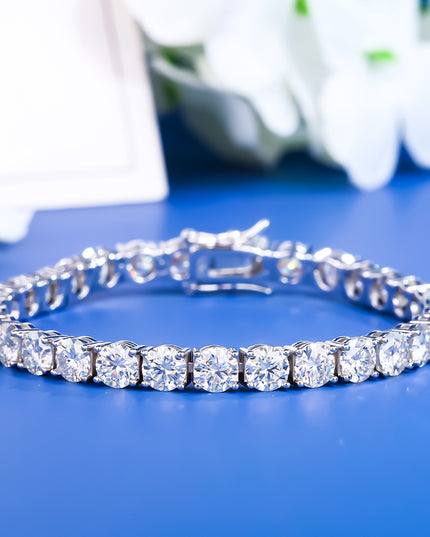 2-6mm Full Set Moissanite Girl S925 Silver Ao Advanced Design Bracelet