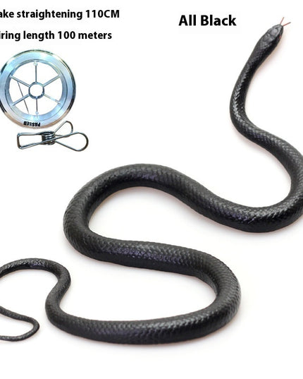 Whole Rubber Snake Chasing Props Golf Prank Toy