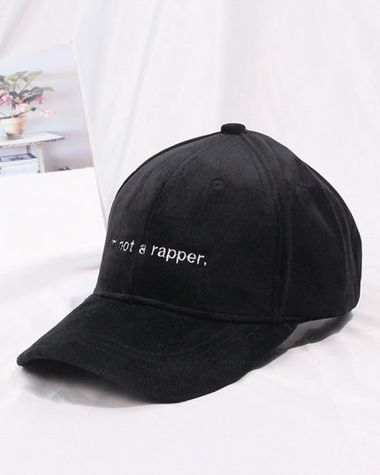 Korean Letter BaseballCap Autumn And Winter Goose Down WarmCap Female Casual Wild Outdoor Sun Hat