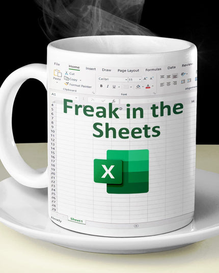 Household Spreadsheet Excel Coffee Cup