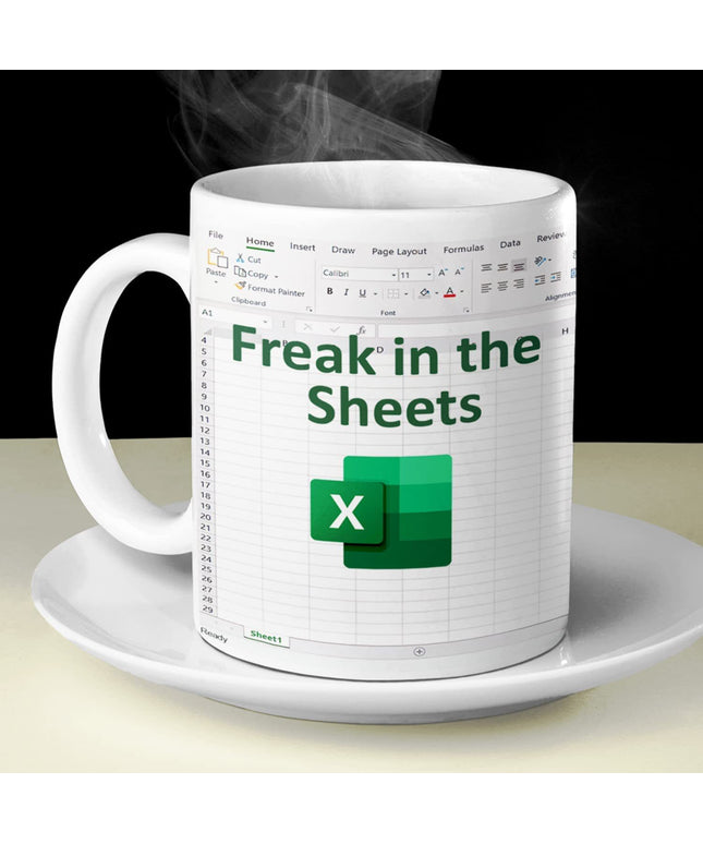 Household Spreadsheet Excel Coffee Cup