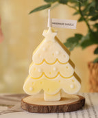 Snow flakes warm yellow