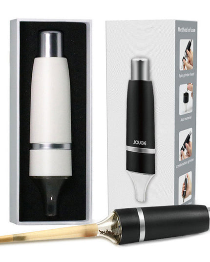 Manual Pressing Aluminum Alloy Cigarette Grinder Removable Cleaning Single Handed Grinder