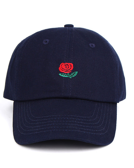 Rose Embroidered Hat Sunscreen Korean Casual Sun Hat