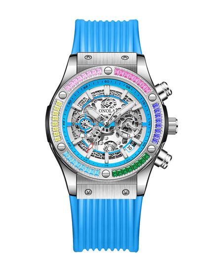 Men's Fashionable All-match Waterproof Multi-functional Quartz Watch
