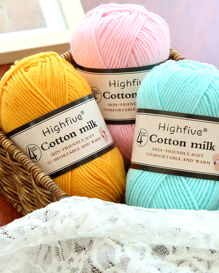 Milk Cotton Wool For Knitting Baby Crochet Yarn Wea