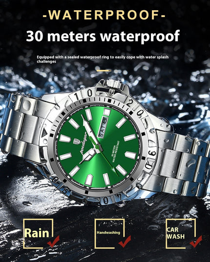 Swiss Brand Waterproof Fashion New Men's Super Strong Luminous Watch