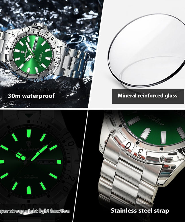 Swiss Brand Waterproof Fashion New Men's Super Strong Luminous Watch