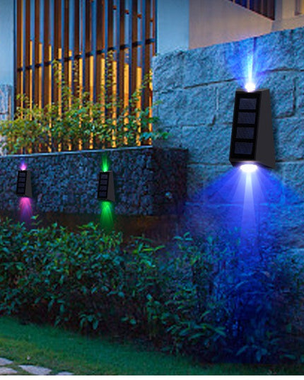 Outdoor Garden Decoration Solar Wall Lamp RGB