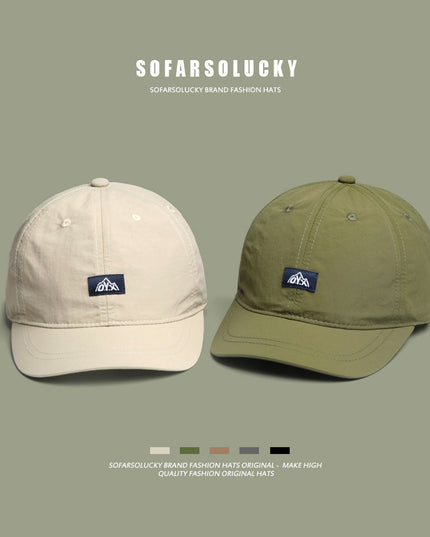 Simple Versatile American Retro Short-brim Cap