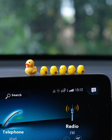 Car Mini Cute Yellow Duck Center Console Ornament