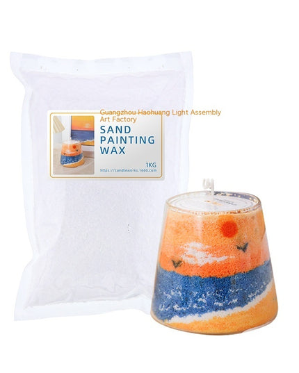Sand Painting Candle Raw Material Handmade Rainbow Flower Wax