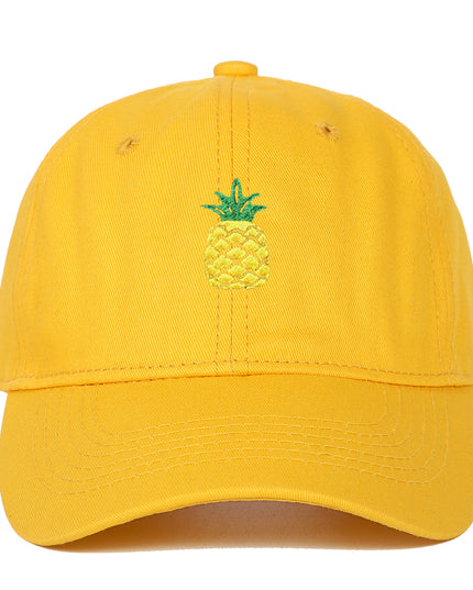 Pineapple Embroidered Baseball Cap Tide Travel Leisure