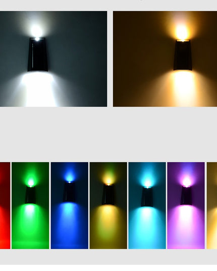 Outdoor Garden Decoration Solar Wall Lamp RGB