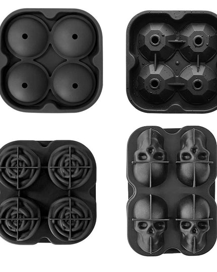 Creative Skull Rose Silicone Ice Grid Mold