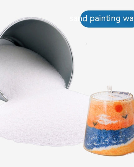 Sand Painting Candle Raw Material Handmade Rainbow Flower Wax