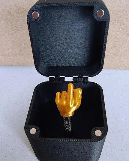 Middle Finger In Box Christmas Box Funny Creative Gifts Office Desk Decoration Home Decoration