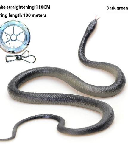 Whole Rubber Snake Chasing Props Golf Prank Toy