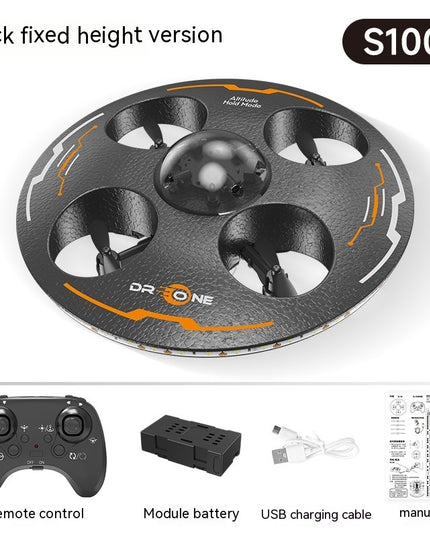 Remote Control Flying Saucer Drop-resistant Luminous Children UAV Toy