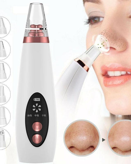 Blackhead Pore Vacuum Cleaner Nose Cleanser Blackheads Remover Blackhead Acne Removal Button Face Suction Beauty Skin Care Tool