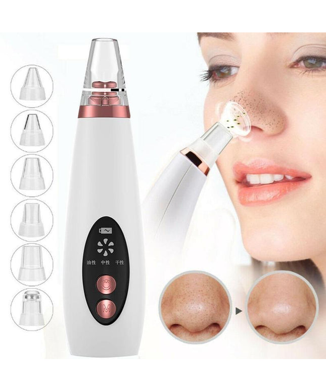 Blackhead Pore Vacuum Cleaner Nose Cleanser Blackheads Remover Blackhead Acne Removal Button Face Suction Beauty Skin Care Tool