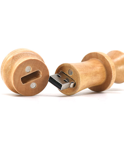 Wooden Chess Pen Drive King Usb  Drive Wood Memory Stic