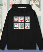 Plush hooded black A