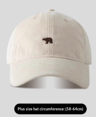 Cotton Wide Brim Face-looking A Little Retro Peaked Cap