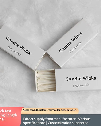 Eco-friendly Pure Cotton Sand Candles With White Wax Wicks 30 X 6 Cm Sand Candle Wicks