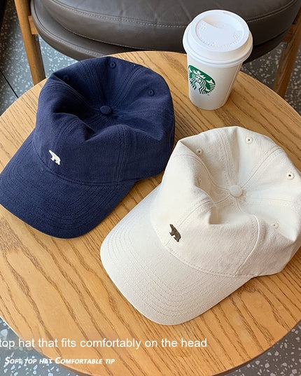 Cotton Wide Brim Face-looking A Little Retro Peaked Cap