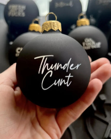Funny Christmas Ornament Black Decorations
