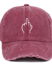 Ripped Wine Red / Adjustable