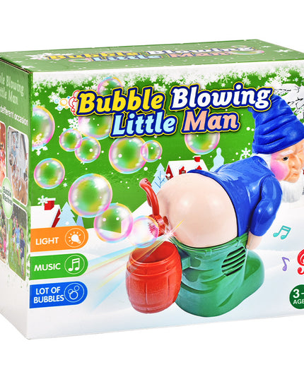Electric Santa Claus Bubbles Machine Blowing Bubbles Music Light Entertainment Toy Prank Funny Ornament Christmas Gifts Christmas Decorations